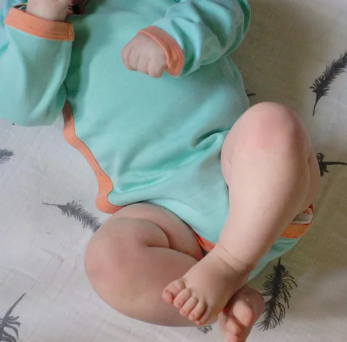Miniatura 12 de Babysoy Kimono de algodón orgánico de manga larga Onesie Bodysuit