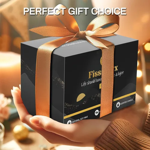 Miniatura 5 de Fissiworx Juego de 2 velas perfumadas de lavanda, cera de soja natural vertida a mano, 60 horas de combustión de larga duración, relaja y alivia