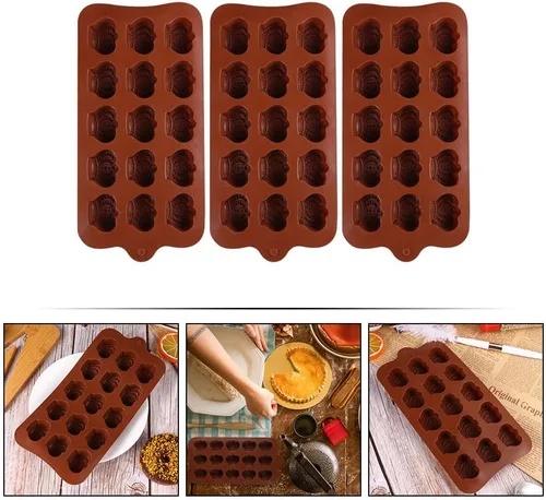 Miniatura 8 de Molde de silicona para caramelo de hoja de arce para Acción de Gracias, fiesta de otoño, bricolaje, caramelos, chocolates, pastel, jabón