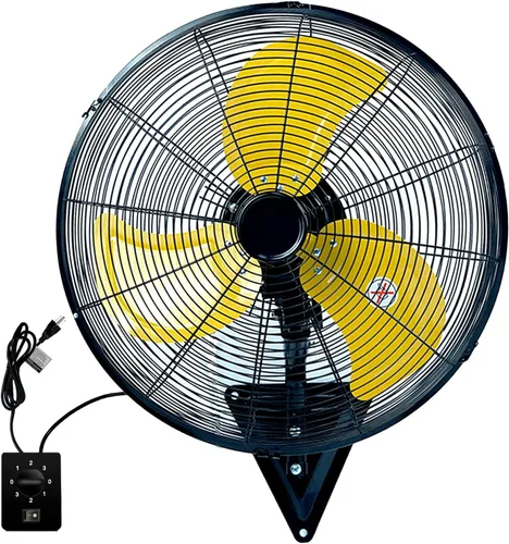 Miniatura 9 de Ventilador de pared de 20 pulgadas, ventilador de pared resistente de 7100 CFM con 3 velocidades e inclinación ajustable, ventiladores oscilantes