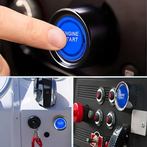 Miniatura 5 de AICEL Interruptor de arranque de botón de encendido para automóvil, camión, barco, RV, ATV, botón de arranque de motor de 12 V 50 A, interruptor