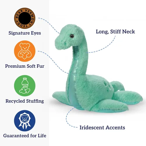 Miniatura 6 de Vermont Teddy Bear Animal de peluche de dinosaurio gigante – Peluche de dinosaurio jumbo, 3.5 pies, dinosaurio de 42 pulgadas, juguetes grandes