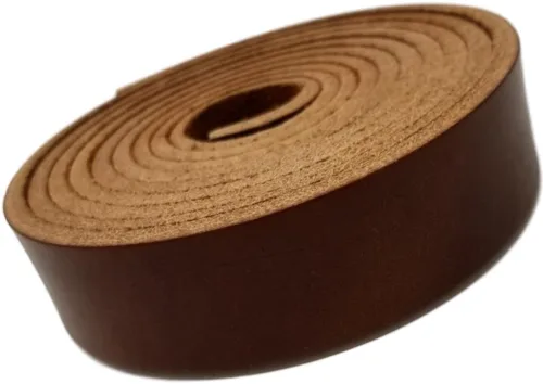 Miniatura 9 de TOFL Correa de cuero genuino de grano superior 72 pulgadas de largo 1 pulgada de ancho 5/32 pulgadas de grosor (9-10 onzas) 1 tira de cuero