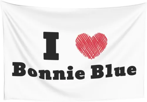 Miniatura 8 de LIFANGMI I Love Bonnie Blue Tapestry Wall Hanging 60x40 Inch Bedroom Living Room Dormitory Home Decoration Wall Tapestry