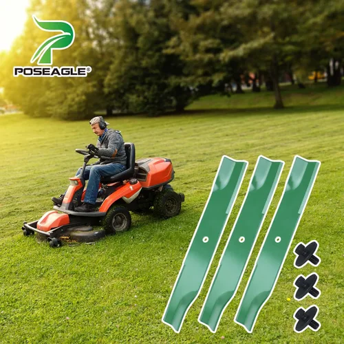 Miniatura 9 de Paquete de 3 cuchillas de cortacésped 115-5059-03 con pernos de hoja para Toro MX5000 MX5025 MX5050 MX5060 SW5000 Reemplazo Toro Timecutter 50