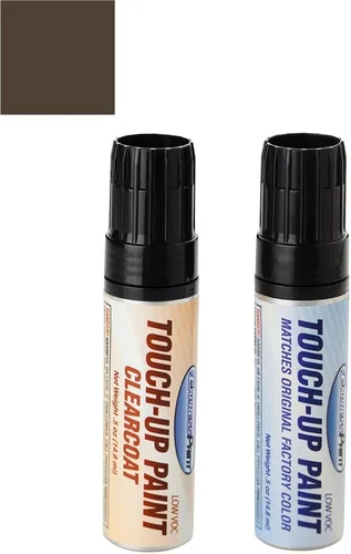 Miniatura 155 de Tarro de media onza para pintura de retoque automotriz Chrysler Pacifica – Moderno efecto azul Clearcoat PBl/EBL – Color+paquete de capa