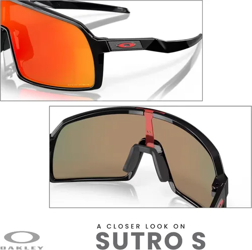 Miniatura 95 de Oakley Sutro OO9406 / OO9462 - Lentes de sol para hombre, kit de correa de accesorios, bolsa de microfibra