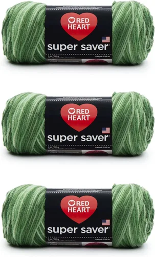 Miniatura 73 de Red Heart Hilo Super Saver, paquete de 3, estampado artístico, 3 unidades Estampado De Artista