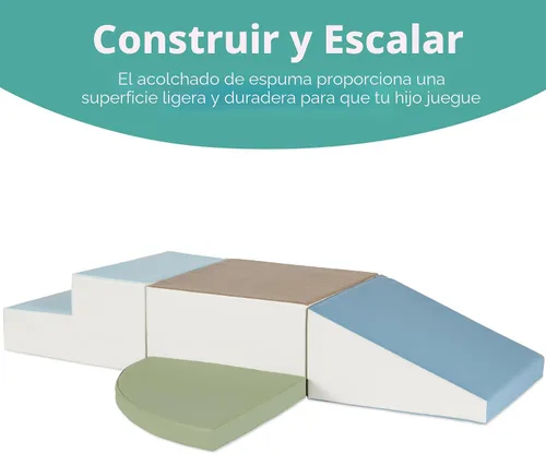 Miniatura 2 de Best Choice Products 4 piezas de bloques de espuma suave para niños para escalar y gatear, estructuras de juego para el desarrollo infantil, 4