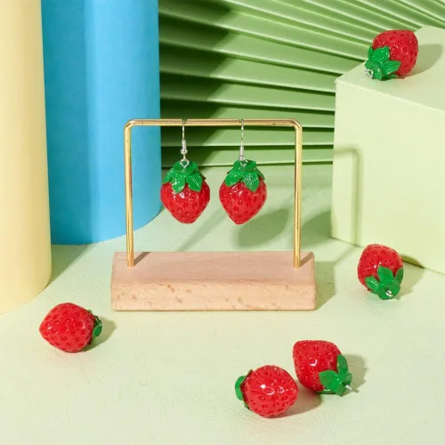 Miniatura 2 de Mega Pet 10 dijes colgantes de resina con diseño de aguacate verde, lindo adorno colgante de comida de imitación de 29 ~ 1.220 in para manualidades