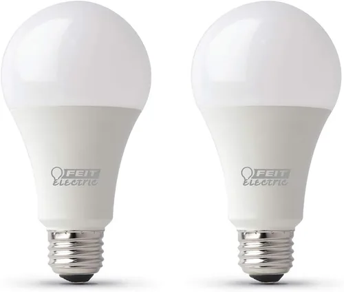 Miniatura 17 de Feit Electric Bombillas LED A19 equivalentes a 100 W, regulables, blanco brillante de 3000 K, 1600 lúmenes, vida útil de 22 años, base E26, CRI 90