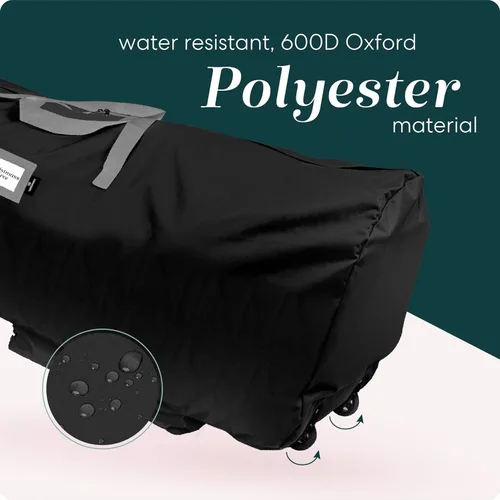 Miniatura 4 de Bolsa de almacenamiento para árbol rodante Handy Laundry - Para árbol de Navidad artificial de 9 pies. Bolsa con cierre, asas de transporte y ruedas