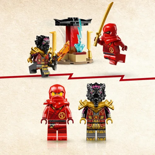 Miniatura 4 de Lego 71789 Ninjago Chase Set con Kais Speedster y Ras 'Motocicleta, Juguete para niños a partir de 4 años, juguete Ninja Car para construcción, Mini