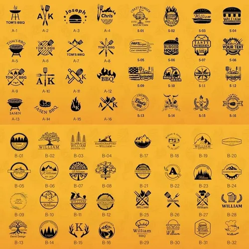 Miniatura 9 de Sello de hierro de marca para alimentos, pan, hamburguesas, pasteles, tostadas, carne de res, filete, sello de latón personalizado, regalo