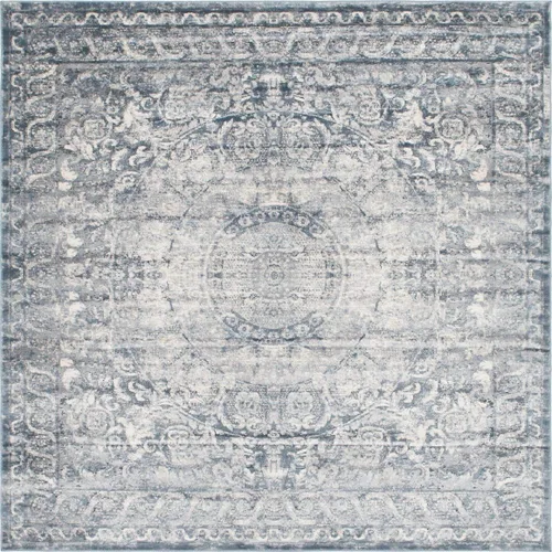 Miniatura 18 de Unique Loom Chateau Collection - Alfombra envejecida, vintage, texturizada, medallón, rústica, tradicional, 5 pies 0 pulgadas x 8 pies 0 pulgadas