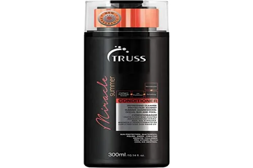 TRUSS Miracle Summer Conditioner – Acondicionador hidratante, protege el cabello del sol, los rayos UV, el océano y el agua de la piscina, añade