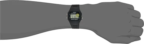 Miniatura 4 de Casio Core F94WA-8 Reloj de cuarzo de resina negra con esfera digital para hombre