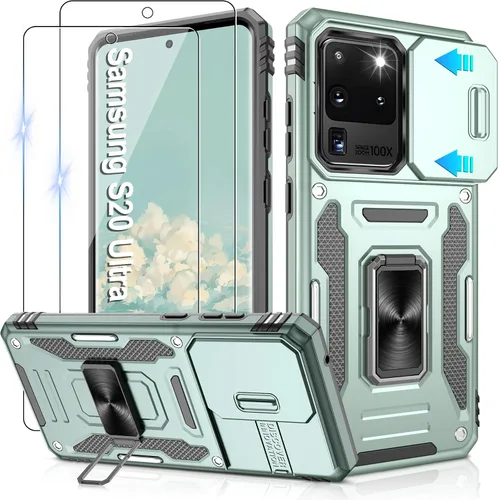 Miniatura 162 de Gritup para Samsung Galaxy S22 Funda con protectores de pantalla HD de 2 paquetes y cubierta deslizante para la cámara, protección contra caídas