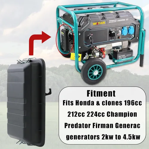Miniatura 5 de KIKITE Caja de filtro de aire para generador de 196 cc, 212 cc, conjunto de cubierta para filtro de aire 3000, 3500, 4000, 4500 W, caja de filtro