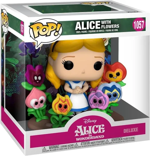 Funko Pop! Deluxe: Alice in Wonderland 70 aniversario, Alicia en el país de las maravillas con flores, multicolor