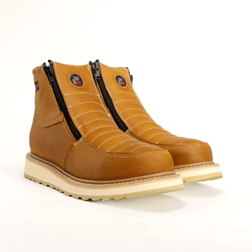 Miniatura 3 de King Welt Ultra Flex 6 "339 cremallera doble densidad ligero hombres botas de trabajo Habana