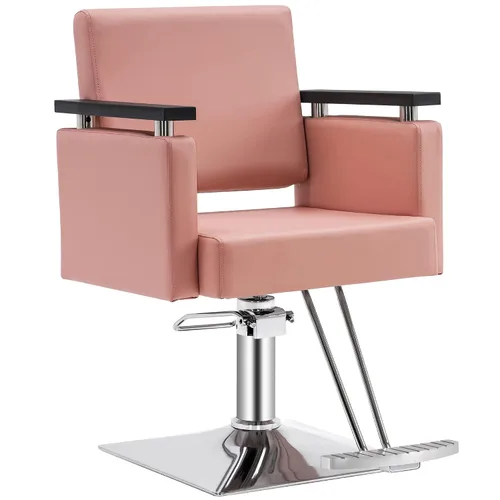 Miniatura 10 de BarberPub Silla de peluquero hidráulica clásica Silla de salón de belleza Spa Styling Equipo de salón 8803 (negro)
