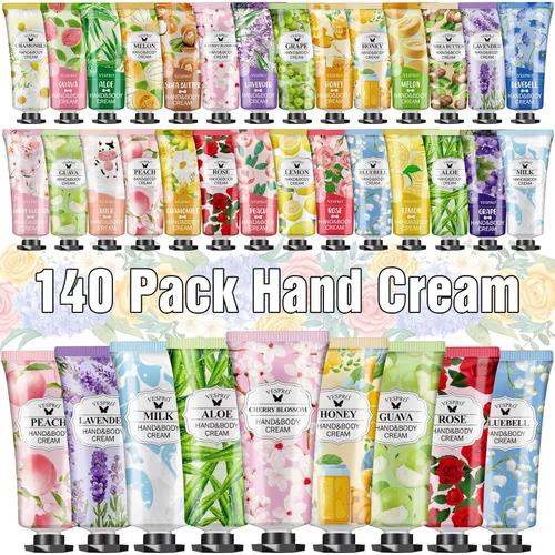 Miniatura 9 de Paquete de 56 Set de Regalos de Crema de Manos, Rellenos de Medias para Mujeres, Loción de Manos a Granel Tamaño de Viaje para Manos Secas y Crema