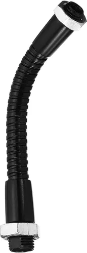 PATIKIL Manguera universal de cuello de cisne de 3.9 pulgadas, 1 manguera de metal flexible flexible de rosca fina M10, extensión de tubo suave para