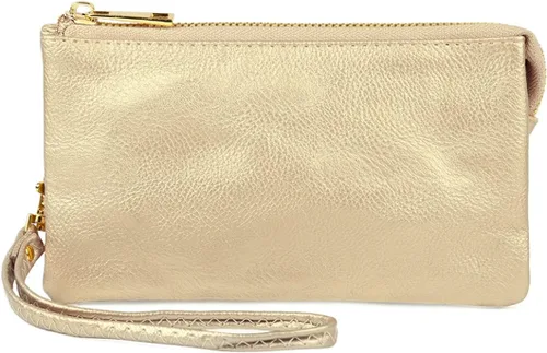 Miniatura 18 de RIAH FASHION Monedero convertible de piel sintética - Mini bolso de mano desmontable cadena bandolera correa soporte para teléfono
