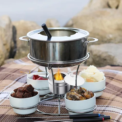 Miniatura 6 de MOUYAT 6 soportes de combustible para rozar con tapa, acero inoxidable para mechas de combustible, esterno, soporte de calor enlatado