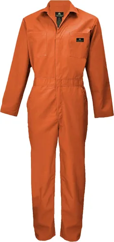 Miniatura 7 de Natural Uniforms Overol de sarga de manga larga con cremallera para hombre, resistente a las manchas y a las arrugas
