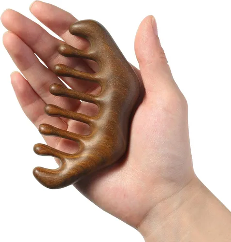 Miniatura 11 de OULIGET Herramientas de masaje abdominal de terapia de madera, masajeador de drenaje linfático, herramientas de raspado para esculpir el cuerpo