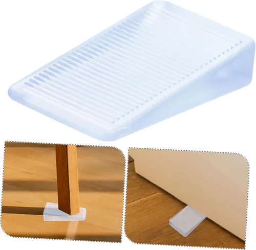 Miniatura 3 de STOBOK Cuñas de plástico para mesa, cuña de inodoro transparente, niveladoras de muebles, bloques ajustables, para bañera de hidromasaje