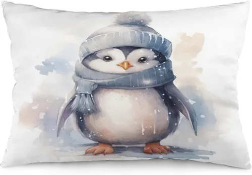 Miniatura 12 de Fundas de almohada de primavera con bonitos muñecos de nieve, fundas de almohada rústicas para vacaciones, funda de almohada tamaño Queen