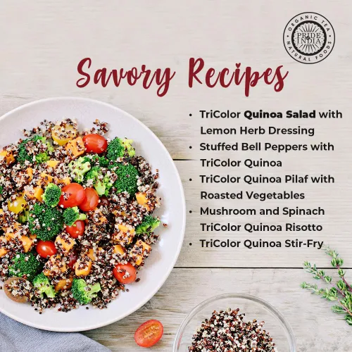 Miniatura 5 de Pride Of India - Quinoa real boliviana natural de tres colores - Tarro de grano entero rico en proteínas, tarro de 3 libras