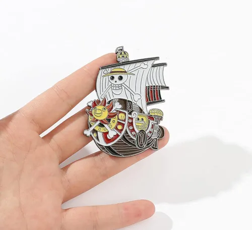 Miniatura 4 de Alfileres esmaltados de anime Luffy, broche de metal para cosplay de anime, insignias de solapa para mochila, bolsa, ropa, regalos para hombres