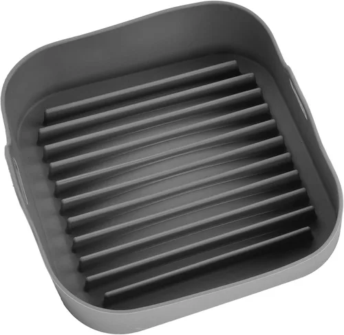 Miniatura 7 de Zerodis Olla de silicona para freidora de aire, cesta cuadrada de silicona para freidora de aire, accesorios de repuesto para revestimientos