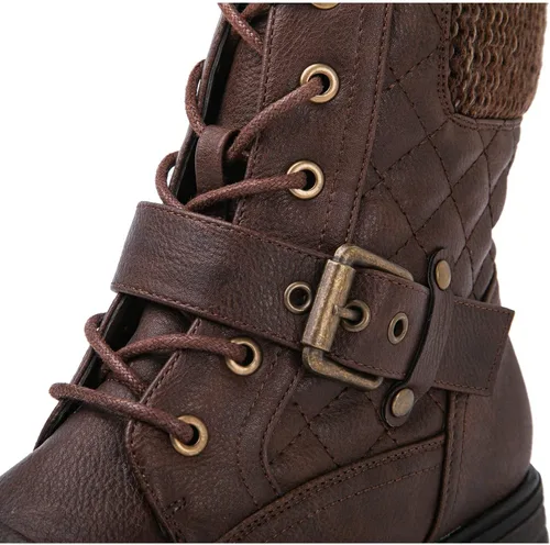Miniatura 7 de GLOBALWIN Botines de Tobillo para Mujeres Botas de Combate de Moda
