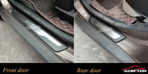 Miniatura 5 de Protector de placas de desgaste para puerta de automóvil para Honda Pilot 2015-2022, accesorios de automóvil, protector de umbral de puerta
