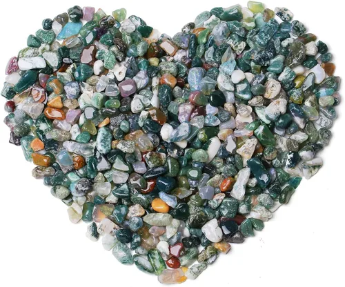 Miniatura 28 de Grava de cristal de cuarzo rosa, piedras trituradas, piedras curativas a granel, piedras naturales pulidas, decoración del hogar, guijarros pequeños