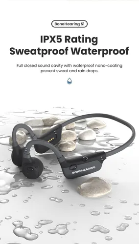Miniatura 4 de BC-HPH-001 El PRIMER amplificador de audición personal de conducción ósea de grado militar con la última tecnología Bluetooth (BT) 5.3 auriculares