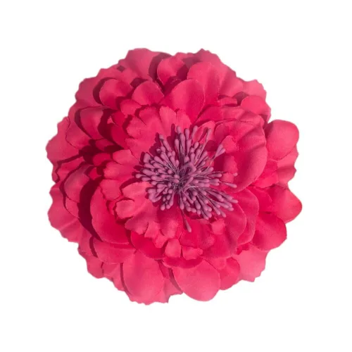 Miniatura 11 de Broche de flores de peonía bohemio para mujer, broche de flores para viajes, fiestas, festivales PF-11 (negro) (paquete de 1)