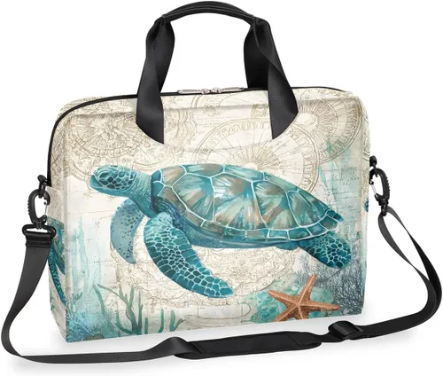 Miniatura 10 de Bonita bolsa de hombro para computadora portátil para mujeres y hombres, bolsa para computadora portátil, funda para laptop, maletín de transporte