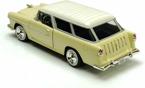 Miniatura 3 de 1955 Chevy Bel Air Nomad, amarillo - Motormax 73248 - Coche de juguete a escala 1/24 de Motor Max