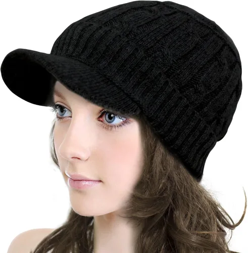 Miniatura 3 de Dahlia Women's Chic Flower Newsboy Cap Hat Wool Blend - Dual Layer