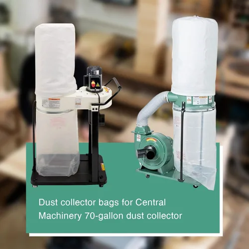 Miniatura 3 de Bolsas para colector de polvo y vacío mejoradas, para colector de polvo de carga de puerto de maquinaria central, bolsa de plástico transparente