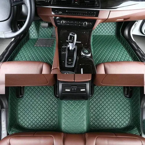 Miniatura 23 de Tapetes de piso de automóvil compatibles con el 99 % de automóviles de pasajeros, SUV, sedán, híbridos, cupés, hatchbacks, alfombrillas Naranja