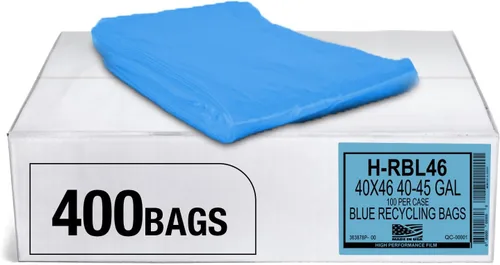 Miniatura 8 de Aluf Plastics Bolsas de basura azules de resistencia industrial de 55 a 60 galones, 1.2 milésimas de pulgada de pulgada de diámetro, 38 x 55