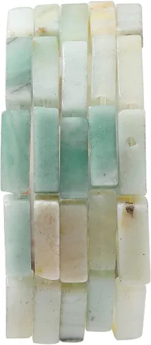 Miniatura 12 de BEADIA Cuentas de tubo de amazonita natural de 0.512 x 0.157 in, 30 cuentas cilíndricas sueltas de semi piedras preciosas para diseño de joyería