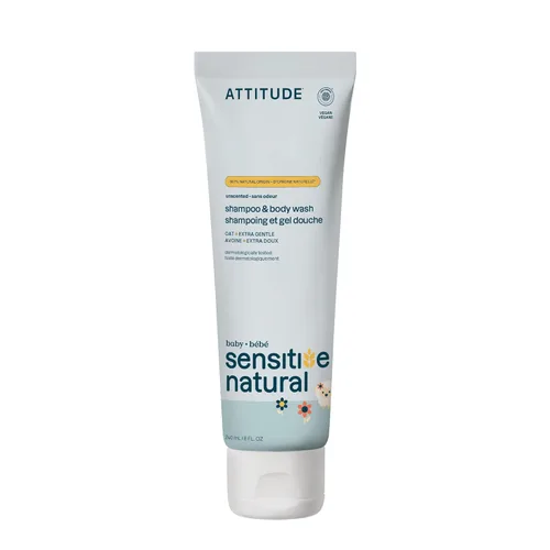 Miniatura 11 de ATTITUDE Baby Champú y gel de baño 2 en 1, verificado por EWG, ingredientes a base de plantas y minerales, productos veganos para pieles sensibles